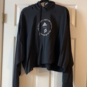 NWOT Adidas x Peloton cropped hoodie